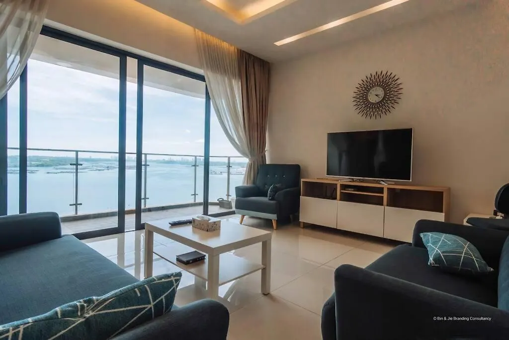 Apartmán New! Super Seaview 6Pax Lovell Danga Bay 3Br Johor Bahru